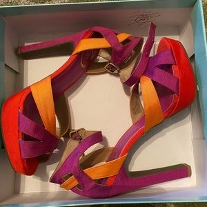 🌸Jessica Simpson multi Sandal Heels🌸